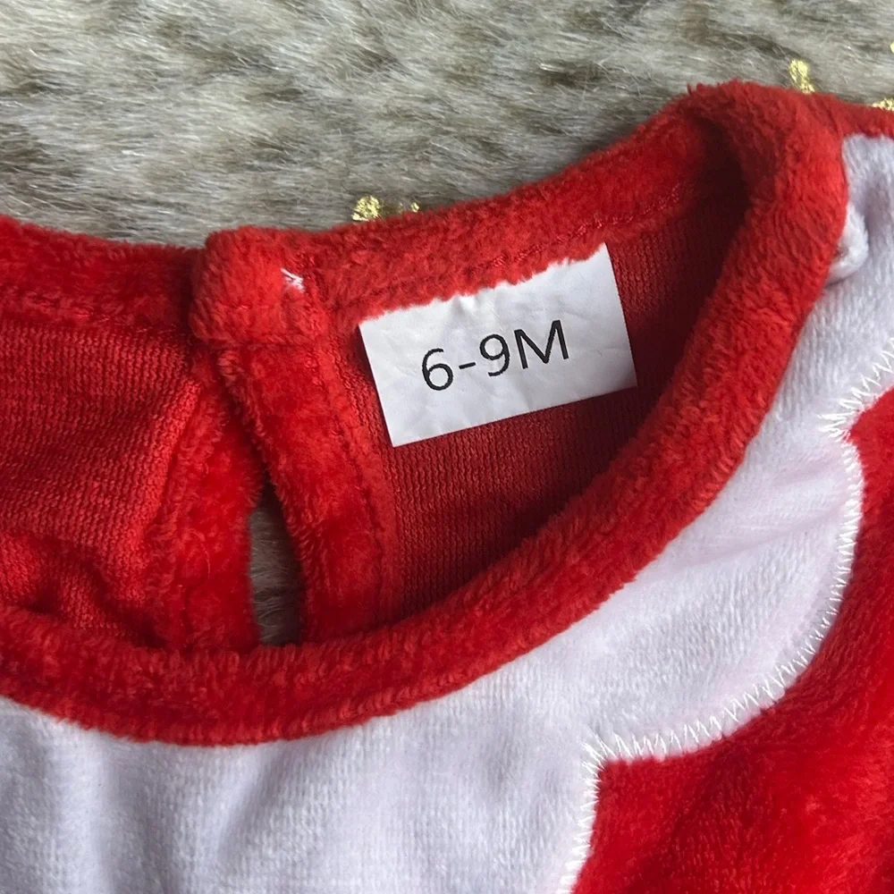 5 for $25🔥6-9 Months Christmas Fleece Jumpsuit‎